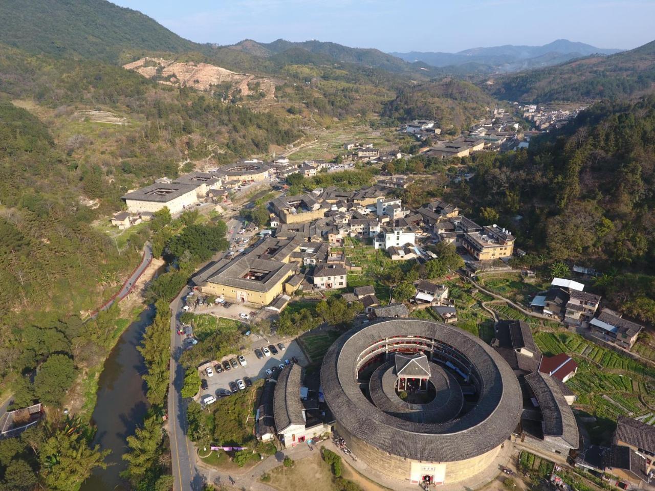 Tulou Fuyulou Changdi Inn Yongding المظهر الخارجي الصورة